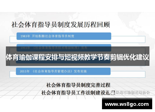 体育瑜伽课程安排与短视频教学节奏剪辑优化建议